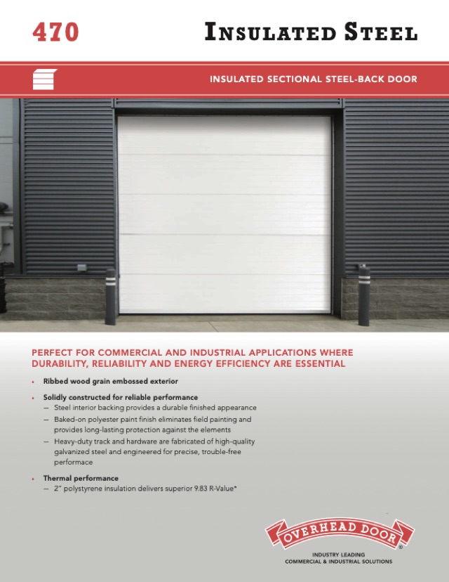 Insulated Sectional Steel brochure cover