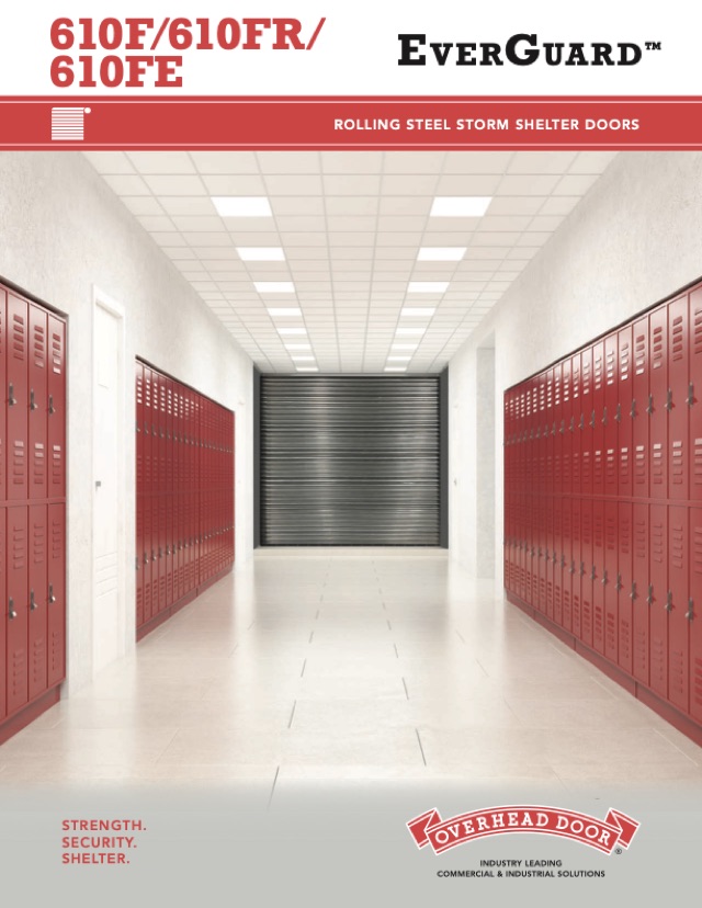 Rolling Steel Shelter Doors brochure cover
