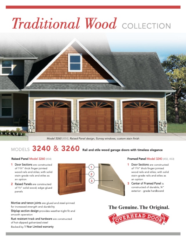 Traditional Wood brochure cover