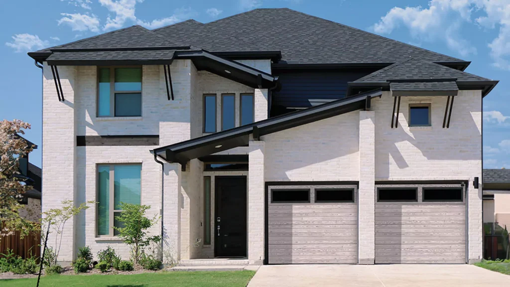 Overhead Door Thermacore garage door with plank finish
